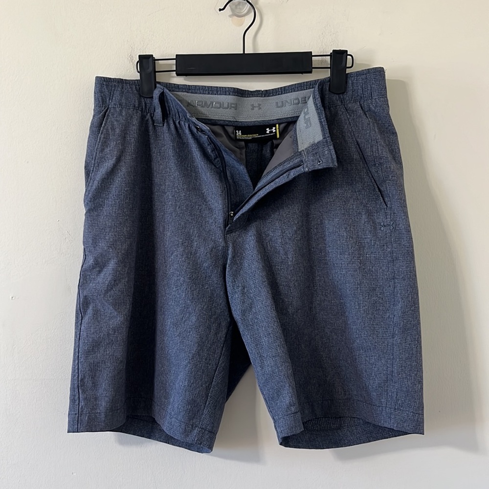 Under Armour Men’s Golf Stretch Flat Front Casual Shorts Size 34 - Picture 5 of 8